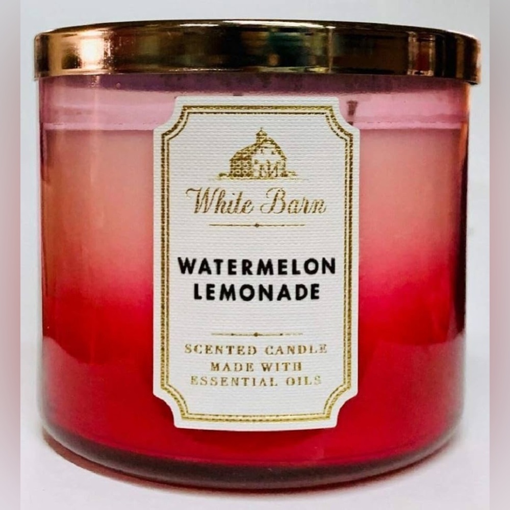 Bath & Body Works Watermelon Lemonade 3-Wick, 14.5oz Scented Candle NEW